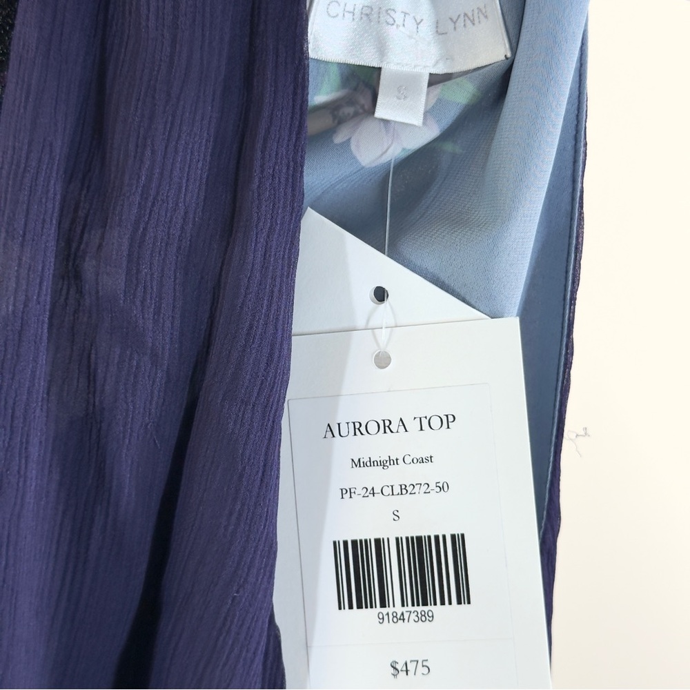 NWT Christy Lynn Aurora Top in Midinight Coast Sz S - Picture 12 of 15